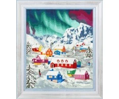 Beldizart Siuvinėjimo rinkinys "Šiaurės kaimas" 32x38,5 cm S/LP074