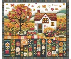 Beldizart Siuvinėjimo kryželiu rinkinys "Rudens raštai" 32 x 27 cm SANO-36