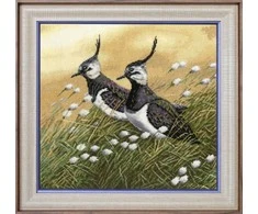 Beldizart (Nutraukta gamyba) Kryželiu siuvinėjimo rinkinys „Pievos paukščiai“ 27.5 × 28.5 cm S/Z058