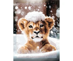 Beldizart Rinkinys Diamond Painting su subframe "Liūto jauniklis" 30x40 cm VA901