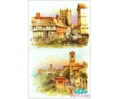Beldizart Ryžių kortelė dekupažui "Kraštovaizdis Nr. 3" 21x29 cm AM400063D