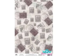 Beldizart Ryžių kortelė dekupažui "Monochromas, Stamps" dydis: 21*30 cm AM400448D