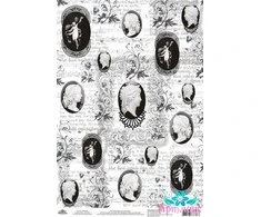Beldizart Ryžių kortelė dekupažui "Monochrome, Cameos" dydis: 21*30 cm AM400472D