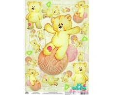 Beldizart Ryžių kortelė dekupažui "Naughty Bears" dydis: 21*30 cm AM400315D