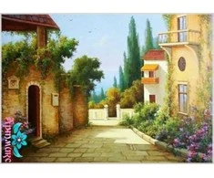Beldizart Ryžių kortelė dekupažui "Pakrantės gatvė" 21x29 cm AM400065D