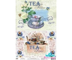 Beldizart Ryžių kortelė dekupažui "Tea Music" dydis: 21*30 cm AM400261D