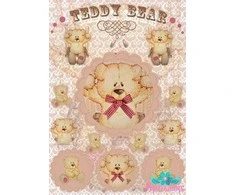 Beldizart Ryžių kortelė dekupažui "Teddy su lankeliu" dydis: 21*30 cm AM400285D