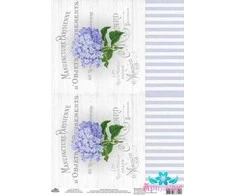 Beldizart Ryžių kortelė dekupažui "Vintage motives, hydrangeas No. 1" dydis: 21*30 cm AM400343D