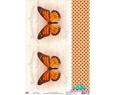 Beldizart Ryžių kortelė dekupažui "Vintage motives, butterflies No. 2" 21х30 сm AM400377D