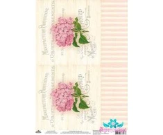 Beldizart Ryžių kortelė dekupažui "Vintage motyvai, hortenzija Nr. 4" dydis: 21*30 cm AM400357D