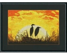 Beldizart (Nutraukta) Kryželių siuvinėjimo rinkinys "Gandras" 30,9x44,9 cm S/Z034