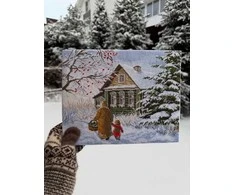 Beldizart Kryželiu siuvinėjamas rinkinys "Tyli laimė" 28,5 х 24 cm SANT-20