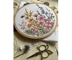 Beldizart Kryželiu siuvinėjimo rinkinys "Rožinės svajos" 17 х 17 cm SANR-60
