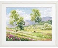 Alisa Beldizart Kryželio siuvinėjimo rinkinys "Gimtosios erdvės. Beržai" S3-35