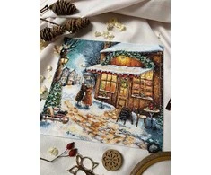 Beldizart Siuvinėjimo kryželiu rinkinys "Laukimas švenčių" 25,5 х 25 cm SANO-35