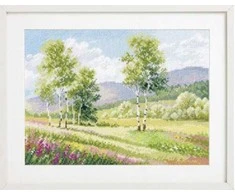 Alisa Beldizart Kryželio siuvinėjimo rinkinys "Gimtosios erdvės. Beržai" S3-35