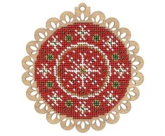 MP Studia Beldizart Kalėdinis raudonas rutulys SO-033