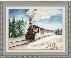 Zolotoe Runo Beldizart Kryželiu siuvinėjimo rinkinys "Žiemos ekspresas" 22.3 × 30 cm S/DL038