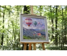 Beldizart Skaičiuojamo kryželiu rinkinys "Balionų šventė" 45.5x41.5 cm S/DL039