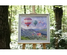 Beldizart Skaičiuojamo kryželiu siuvinėjimo rinkinys "Balionų festivalis" 45.5x41.5 cm S/DL039