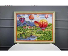 Beldizart Siuvinėjimo rinkinys Balionai virš pilies 31,5x42,5 cm S/DL040
