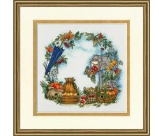 Zolotoe Runo Beldizart Siuvinėjimo kryželiu rinkinys "Rudens laiškai" 23.3×24.7 cm S/KP005