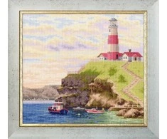 Beldizart Skaičiuojamos kryželiu siuvinėjimo rinkinys "Auksinio debesies įlanka" 36x32.7 cm S/LP065