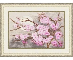 Zolotoe Runo Beldizart Ristinių siuvinėjimų rinkinys "Sakuros šaka" 26.1x39.4 cm S/MG012