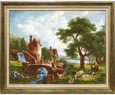 Beldizart Kryželiu siuvinėjimo rinkinys "Vandens malūnas. 1809" 59.7 × 77.2 cm S/MK072