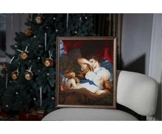Beldizart Siuvinėjimo rinkinys Amūras atriša Veneros diržą 42x35 cm S/MK102