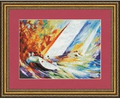 Beldizart (Nutraukta gamyba) Kryželiu siuvinėjimo rinkinys "Regata" 27x37.6 cm S/MM023