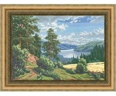Zolotoe Runo Beldizart (Nutraukta gamyba) Kryželiu siuvinėjimo rinkinys "Expanse" 63 x 44 cm S/PF013