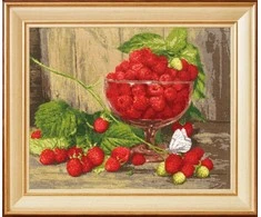 Beldizart Siuvinėjimo kryželiu rinkinys "Avietės" 30,5 × 38,5 cm S/SM034