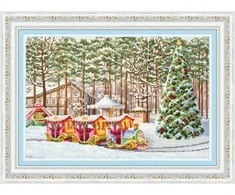 Zolotoe Runo Beldizart Ristinukų rinkinys "Naujieji Metai Express" 27.8× 41.3 cm S/SO016