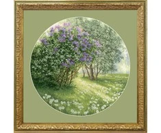 Beldizart Siuvinėjimo kryželiu rinkinys "Žydinti alyva" 31.7x31.7 cm S/VM043