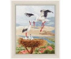 Zolotoe Runo Beldizart Siuvinėjimo kryželiu rinkinys "Gandras ant stogo" 29,7x24 cm S/Z050