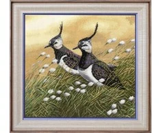 Beldizart (Nutraukta gamyba) Kryželiu siuvinėjimo rinkinys „Pievos paukščiai“ 27.5 × 28.5 cm S/Z058