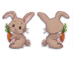 Oven Beldizart Kryželiu siuvinėjimo rinkinys "Kalėdinės eglutės žaislas. Bunny" S1502