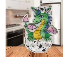 Oven Beldizart Kryželiu siuvinėjimo rinkinys "Drakonas-2. Magnetas" S1566