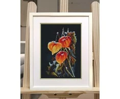 Oven Beldizart Kryželiu siuvinėjimo rinkinys „Physalis ant juodo“ S1617