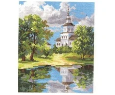 Alisa Beldizart Bažnyčia šalia tvenkinio S3-11