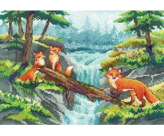 Andriana Beldizart Siuvinėjimo kryželiu rinkinys Foxes SANA-07