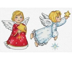 Beldizart Kryželių siuvinėjimo rinkinys "Angelai" 25 x 22 cm SANA-11