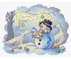 MP Studia Beldizart Kryželiu siuvinėjimo rinkinys "Snow Fun" SM-736