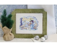 MP Studia Beldizart Kryželiu siuvinėjimo rinkinys "Snow Fun" SM-736