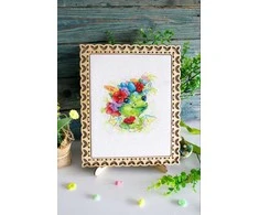 MP Studia Beldizart Siuvinėjimo kryželiu rinkinys "Romantiškas drakonas" 15x15 cm SM-758 (D)