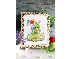 MP Studia Beldizart Ristinytės siuvinėjimo rinkinys "Gėlių pievoje" 18x15 cm SM-759 (D)
