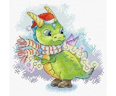 MP Studia Beldizart Kryželiu siuvinėjimo rinkinys "Apstulbinantis apdaras" 15x15 cm SM-760 (D)