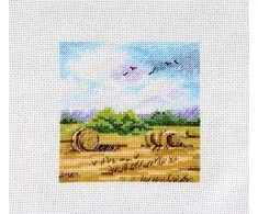 MP Studia Beldizart Kryželio siuvinėjimo rinkinys "Kaimo toliai" 11x11 cm SM-994