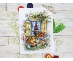 MP Studia Beldizart Kryželiu siuvinėjimo rinkinys "Kaimo idilė" 26x19 cm SNV-796